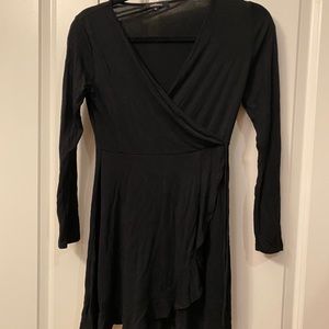 Size medium black wrap tie dress!